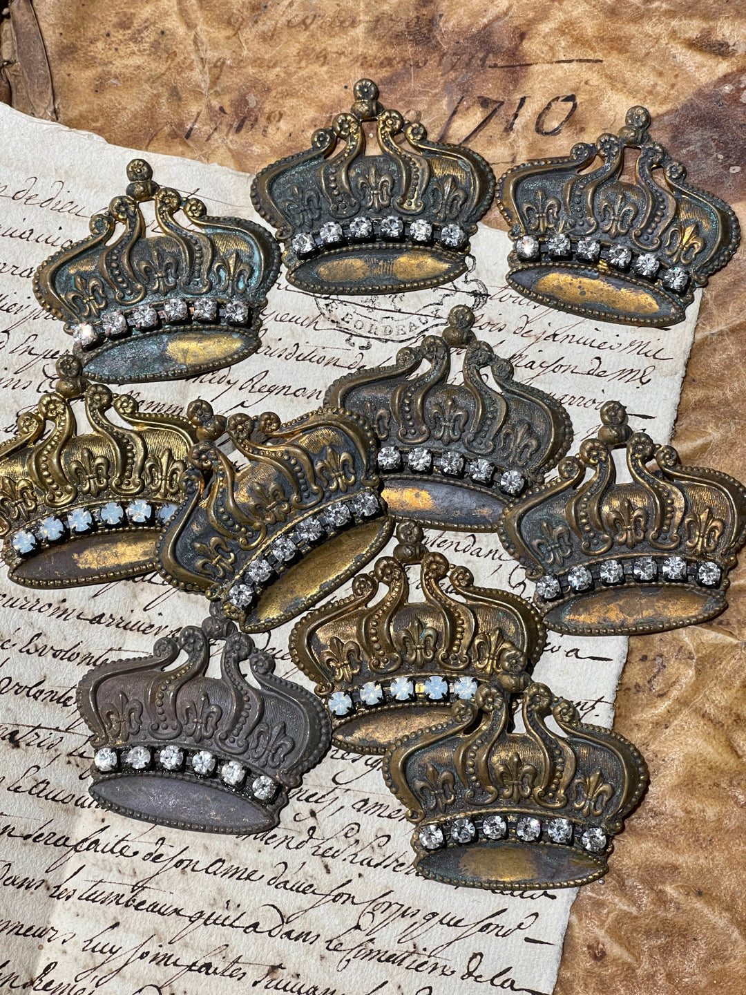 Vintage Style Jeweled Crown