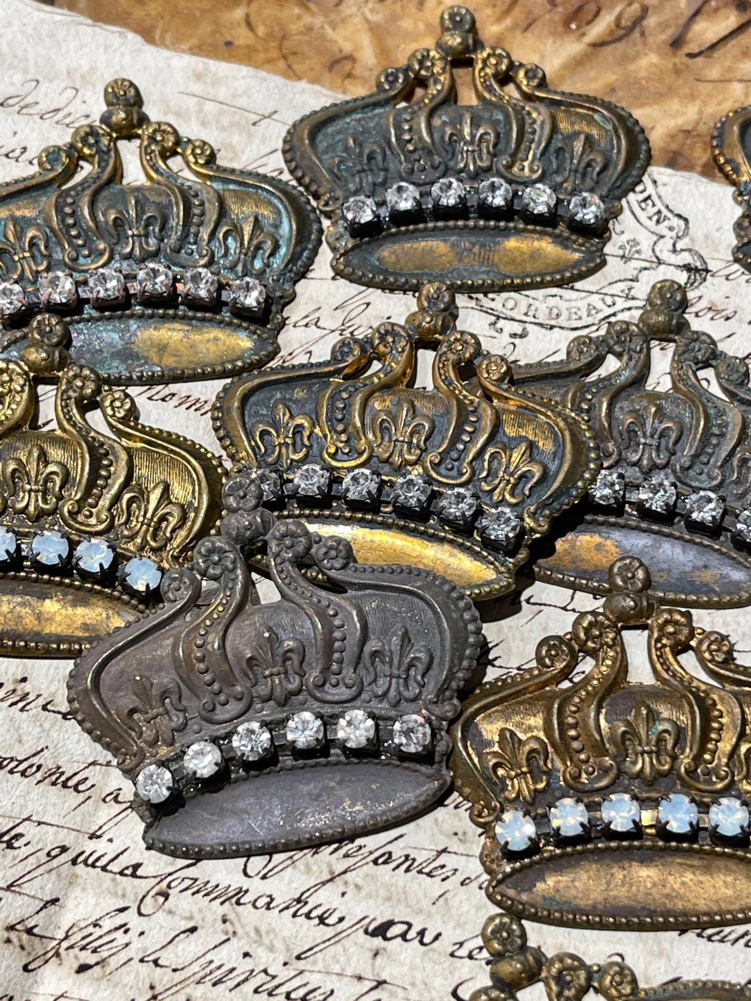 Vintage Style Jeweled Crown