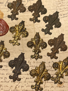 Vintage Style Ornate Fleur De Lis - Extra Large
