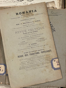 Antique French 1889 Revue De Philologie Books