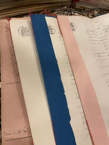 Original French Document folders