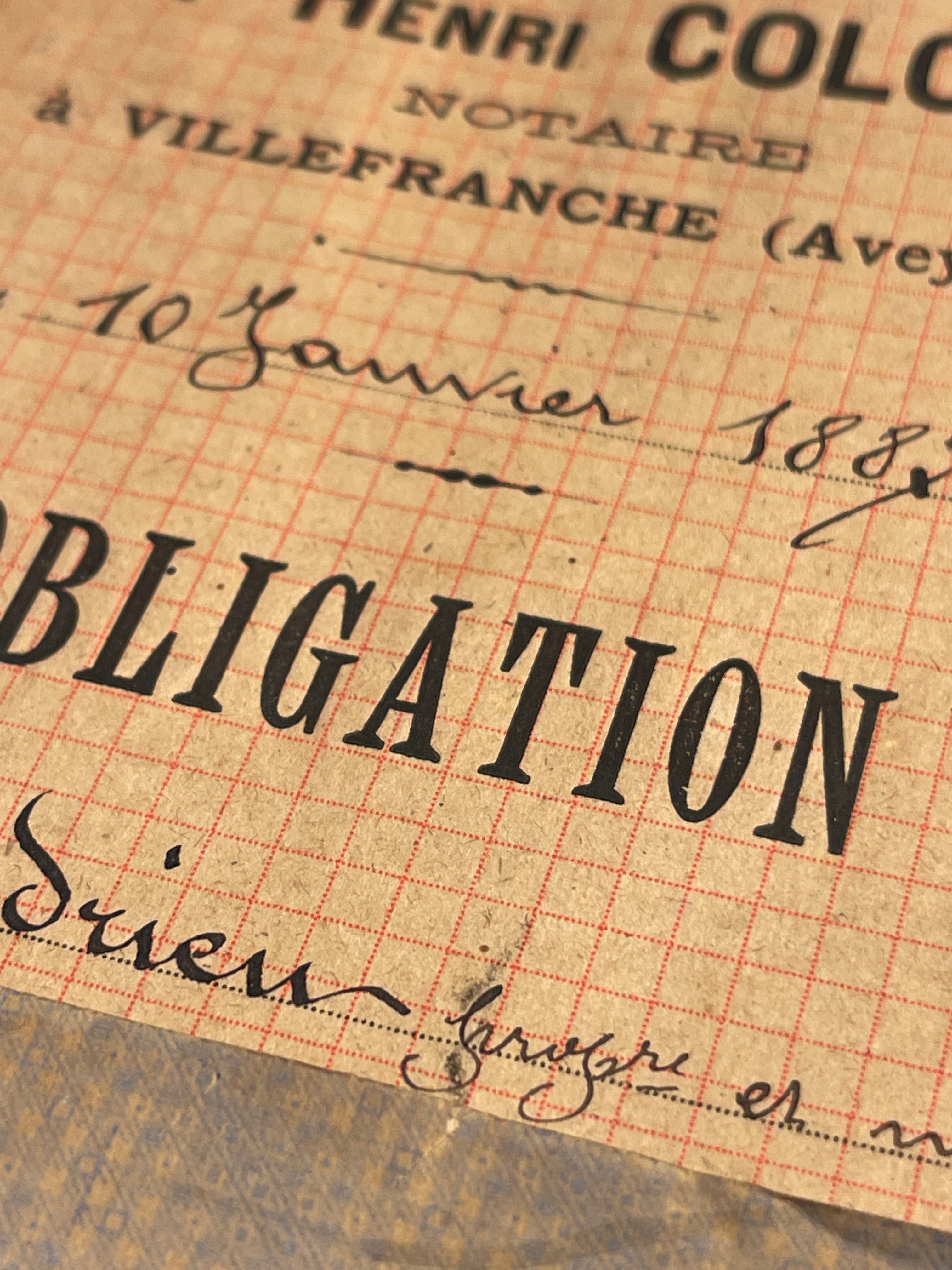 Original BEAUTIFUL French Document folders