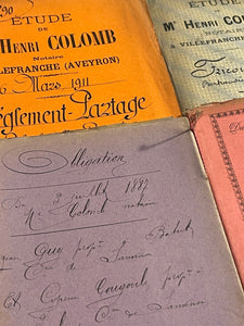 Original BEAUTIFUL French Document folders