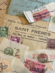Rare Antique French Envelope with Stamps - 3
