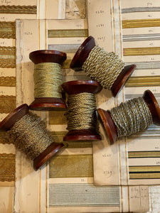 Metal Threads/Ribbon on Spool - 5 YDS