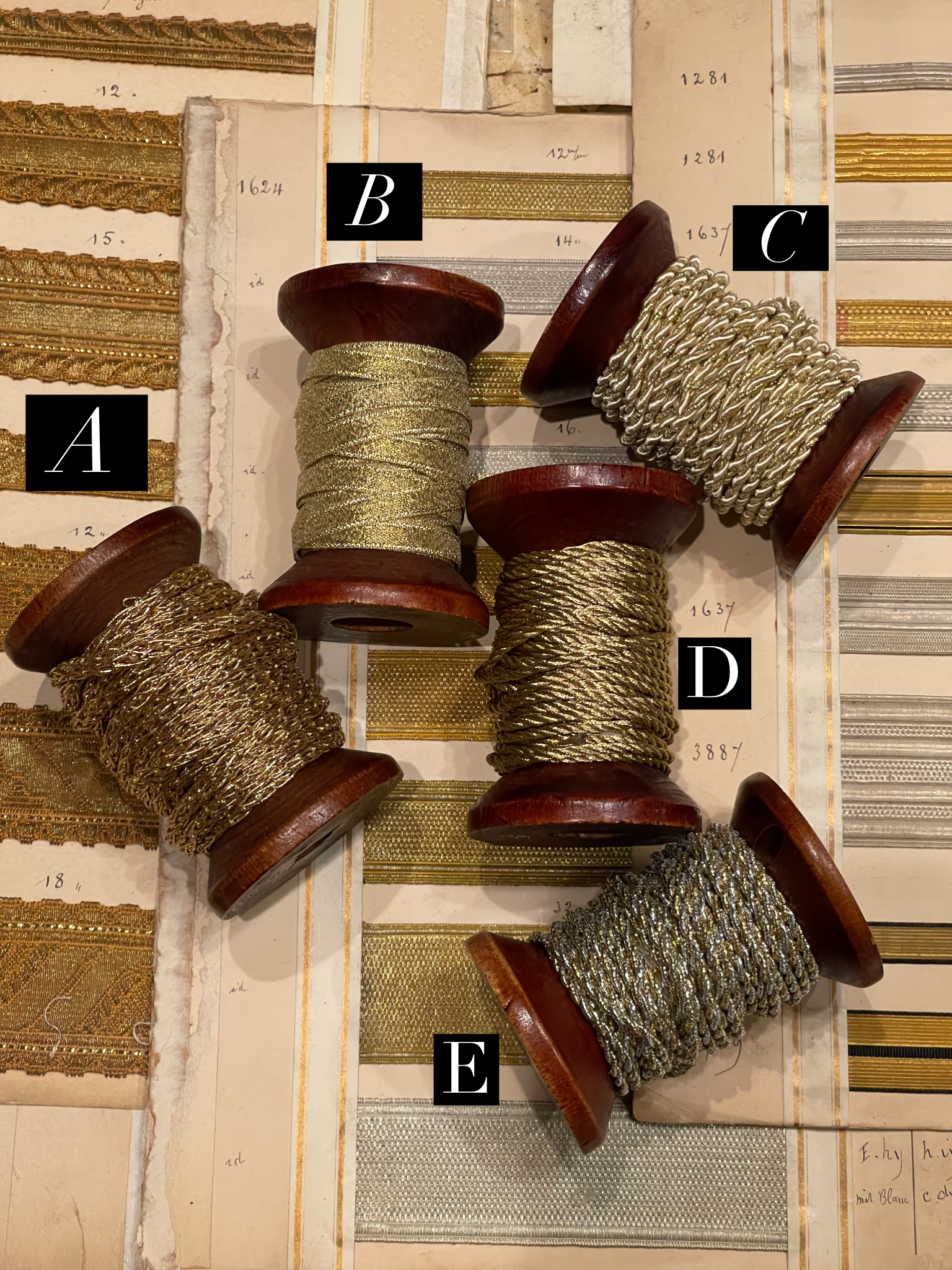Metal Threads/Ribbon on Spool - 5 YDS