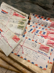 Vintage WWII Airmail letters in sets of 5