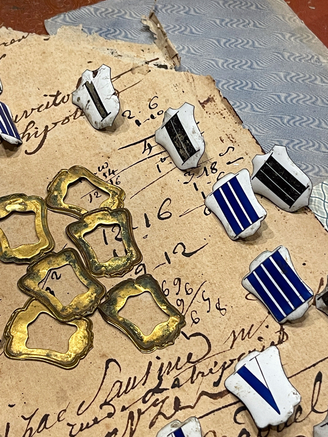 Enamel French Enamel Numbers