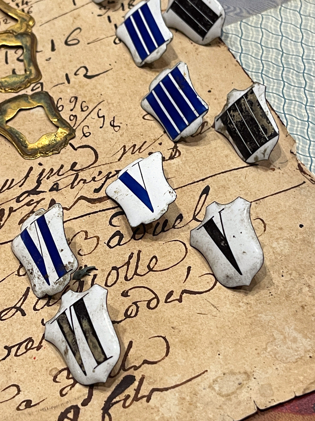 Enamel French Enamel Numbers