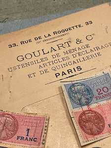 Rare Antique French Envelope with Stamps