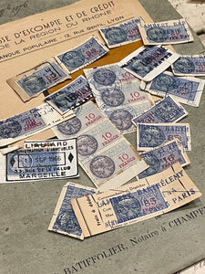 Antique French Envelope with Assorted Stamps