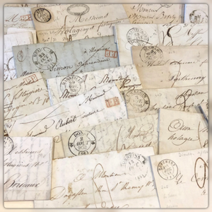 Sets of 3 VERY Old Letters from France - 1800's