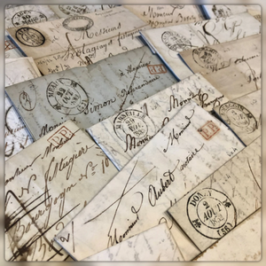 Sets of 3 VERY Old Letters from France - 1800's