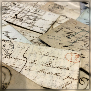 Sets of 3 VERY Old Letters from France - 1800's