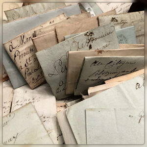 Sets of 3 VERY Old Letters from France - 1800's
