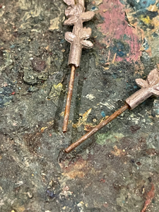 RARE 1800's Antique French Metal Finding