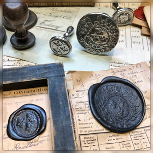 Reproduction 1700's French wax seals made of SOLID PEWTER