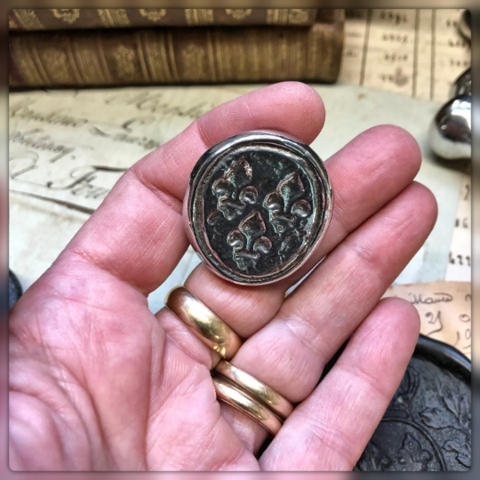 Reproduction 1700's French wax seals made of SOLID PEWTER