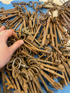 GORGEOUS Antique French Skeleton Keys from France
