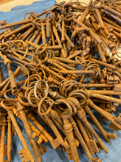 GORGEOUS Antique French Skeleton Keys from France