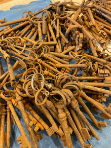 GORGEOUS Antique French Skeleton Keys from France