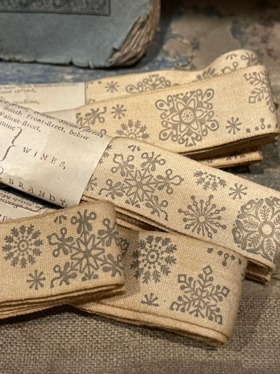 Snowflake Ribbon Pattern Snowflakes Ribbon – Monahan Papers