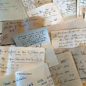 Antique French Calligraphy/Script bundles of assorted 20 pieces