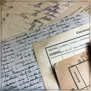 Antique French Calligraphy/Script bundles of assorted 20 pieces