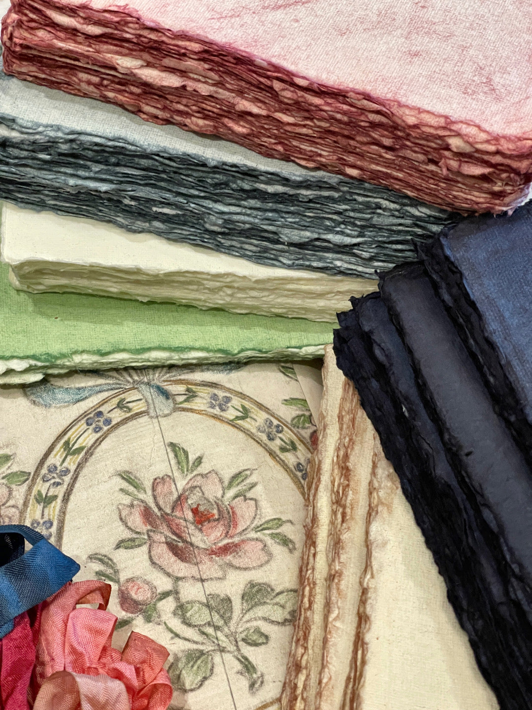Paper Bundle Thread Handmade Deckled Edge Paper Bundles – Monahan Papers