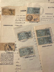Stamped French Documents