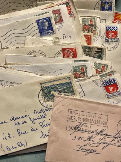Vintage French Envelope Bundles in sets of 5