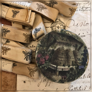 3" Bee Hive Paper Mache Round Boxes