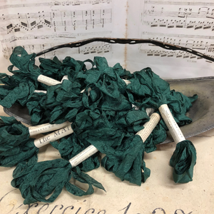 Distressed Aged Hunter Ribbon Approximately 5 yards