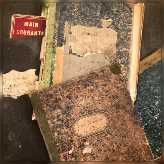 Original French Journal/Ledger Pages Bundles - 1800's - 1900's