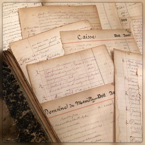 Original French Journal/Ledger Pages Bundles - 1800's - 1900's