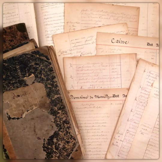 Original French Journal/Ledger Pages Bundles - 1800's - 1900's