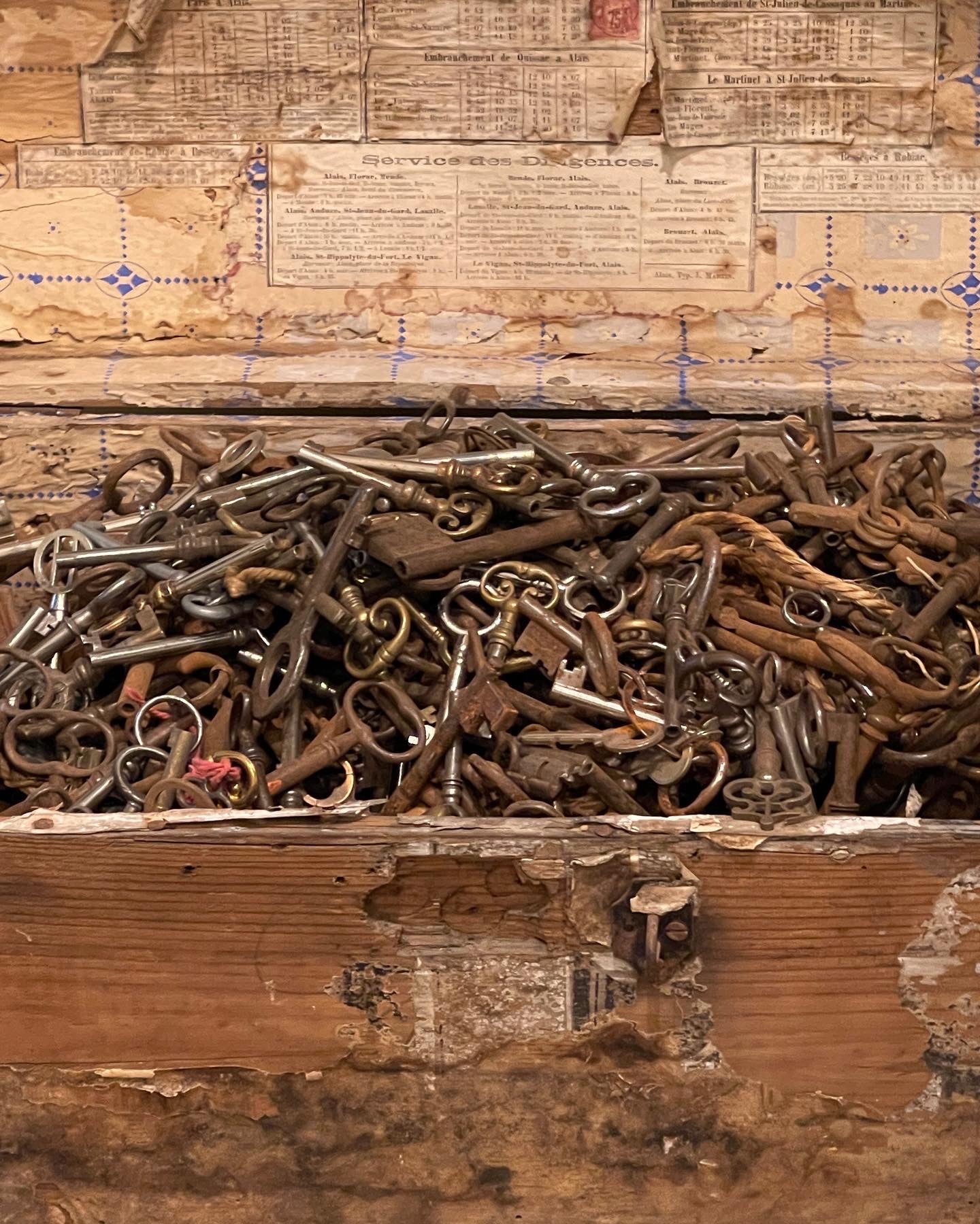 GORGEOUS Antique French Skeleton Keys from France