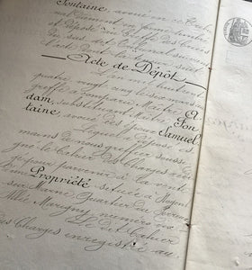 Antique French Document Pages
