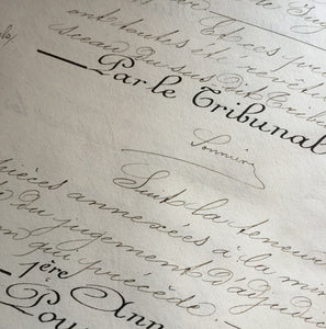 Antique French Document Pages