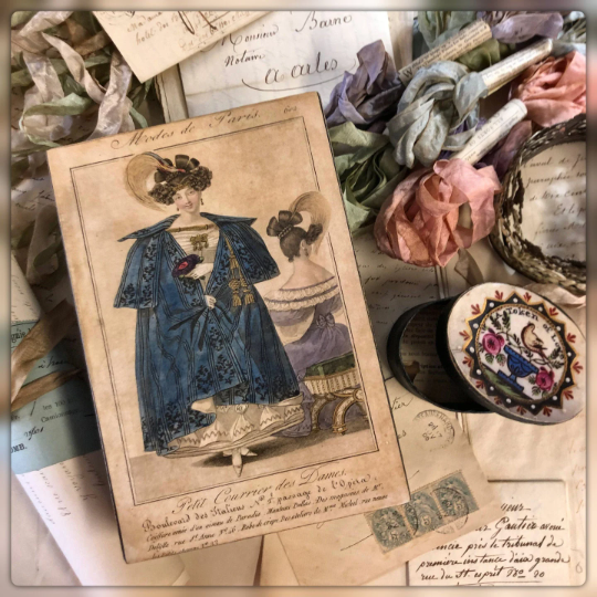 7.5” Mode De Paris Paper Mache Rectangle Box