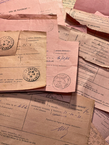 French Pink Letter/Payment Bundles in sets of 5