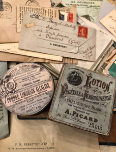 3" French Paper Mache Round and Square Boxes