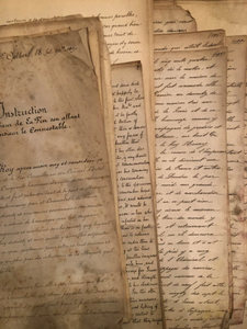 Original French Script Page Bundles - Documents - 1800's