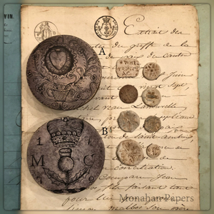 3" Scottish Half Penny Paper Mache Round Boxes