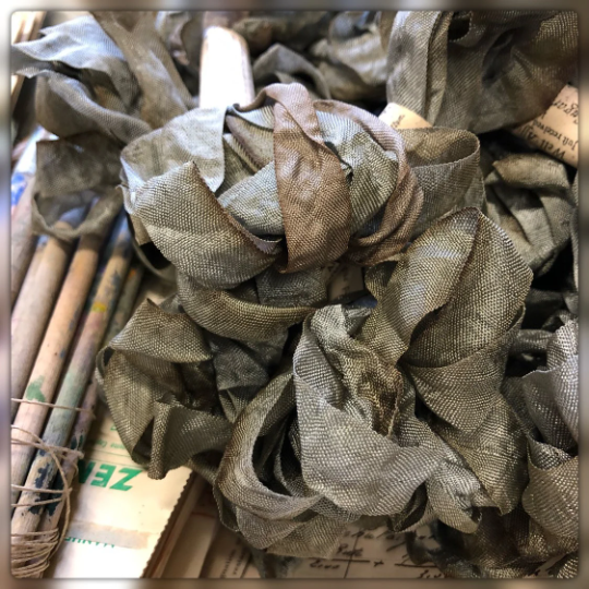 Distressed Aged Slate Ribbon Approximately 5 yards