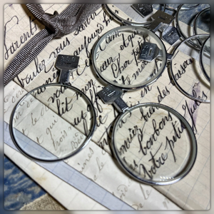Antique Optical Lens with Silver frame and Square top