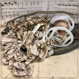 Distressed Aged Toadstool Ribbon Approximately 5 yards
