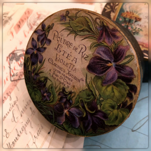 3" French Style Paper Mache Round Boxes