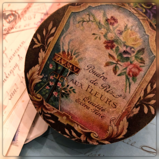 3" French Style Paper Mache Round Boxes
