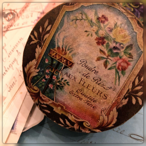 3" French Style Paper Mache Round Boxes